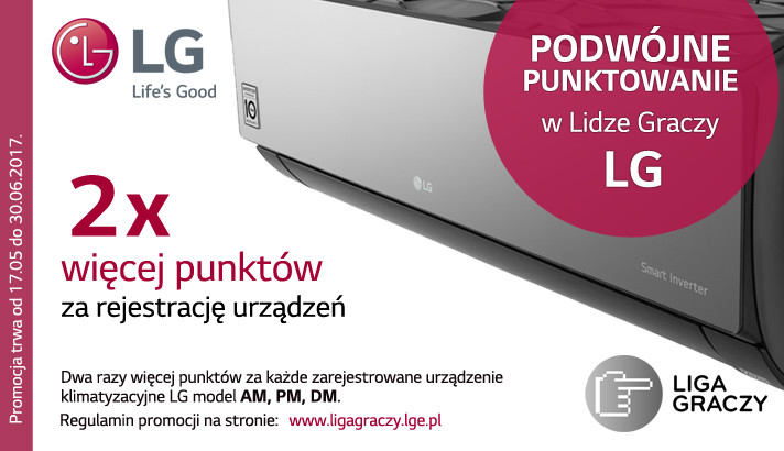 Podwójne punktowanie w Lidze Graczy LG