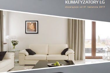 Nowy cennik na urządzenia klimatyzacyjne LG