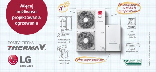 Nowość w ofercie LG – pompy ciepła Therma V