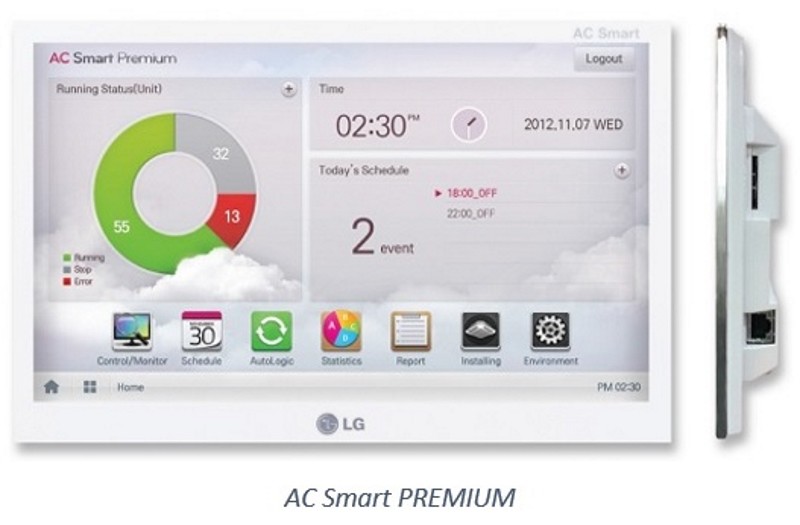 Sterowniki centralne AC Smart, AC Smart Premium oraz ścienne sterowniki przewodowe Deluxe LG Electronics