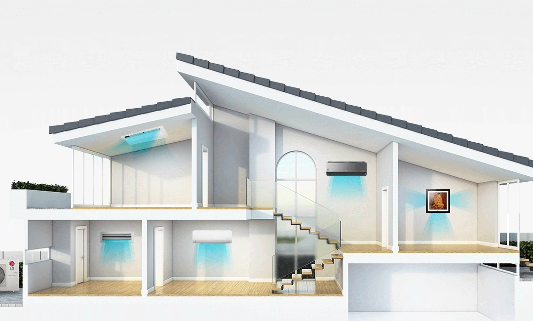 Wiele możliwości rozwiązań klimatyzacyjnych z LG Multi Split